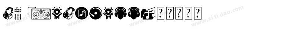 DJ Hardball字体转换